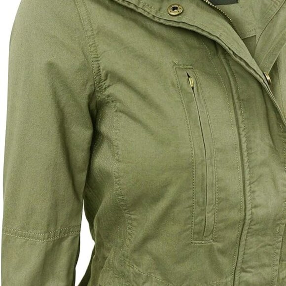Army Green Anorak Safari Jacket, Junior size Large - Picture 4 of 7